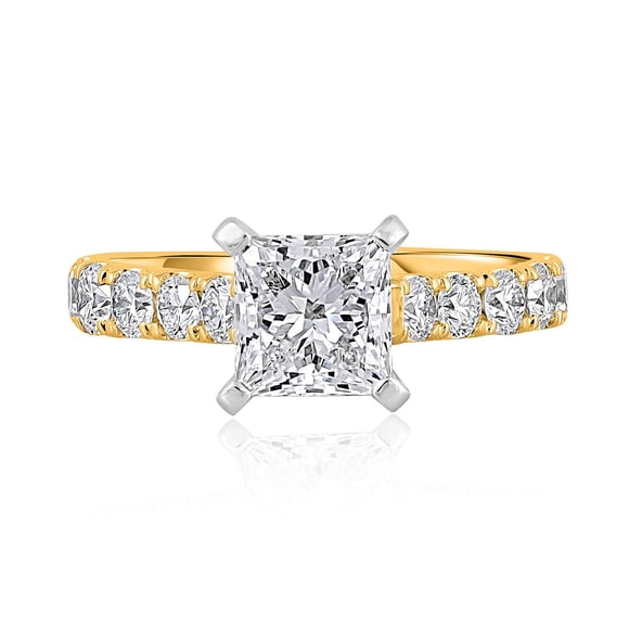 Lab Created Princess Cut Diamond Ring