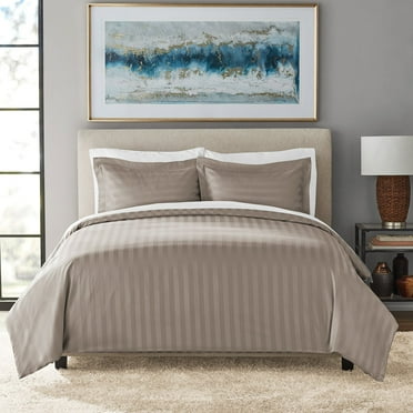 Member's Mark 700-Thread-Count Striped Egyptian Cotton Duvet Cover Set, Assorted Sizes