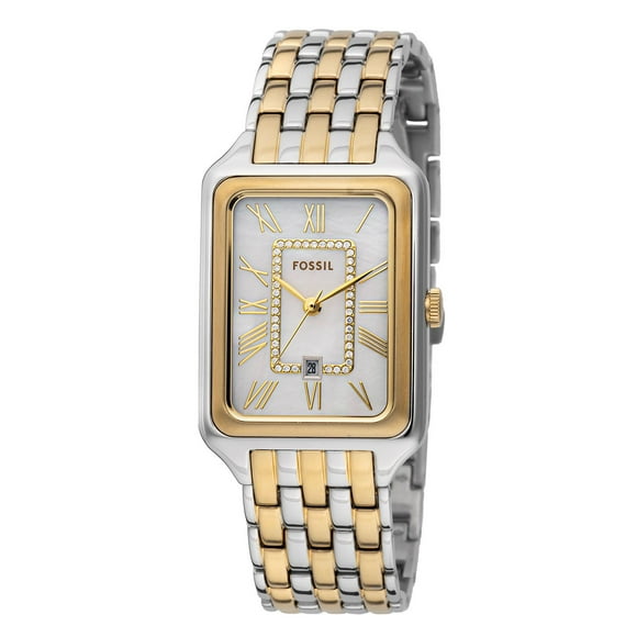 Fossil Raquel Three-Hand Date Gold-Tone Bracelet Watch, 26mm
