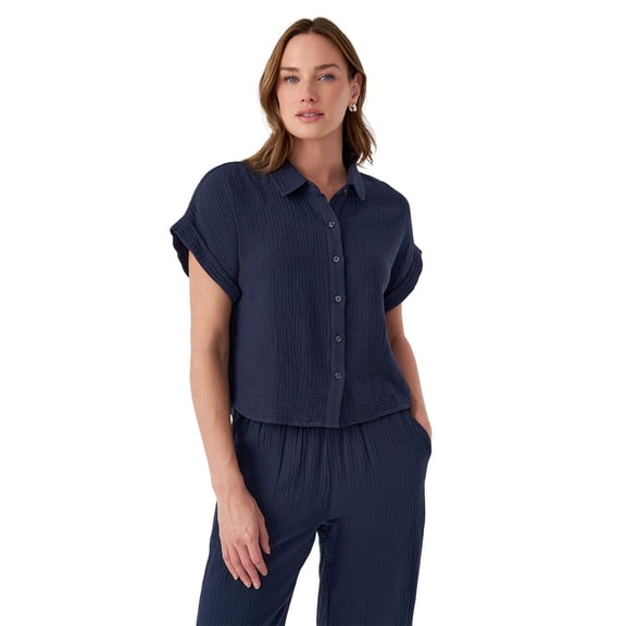 Edited by Hunter McGrady Women's Gauze Camp Shirt