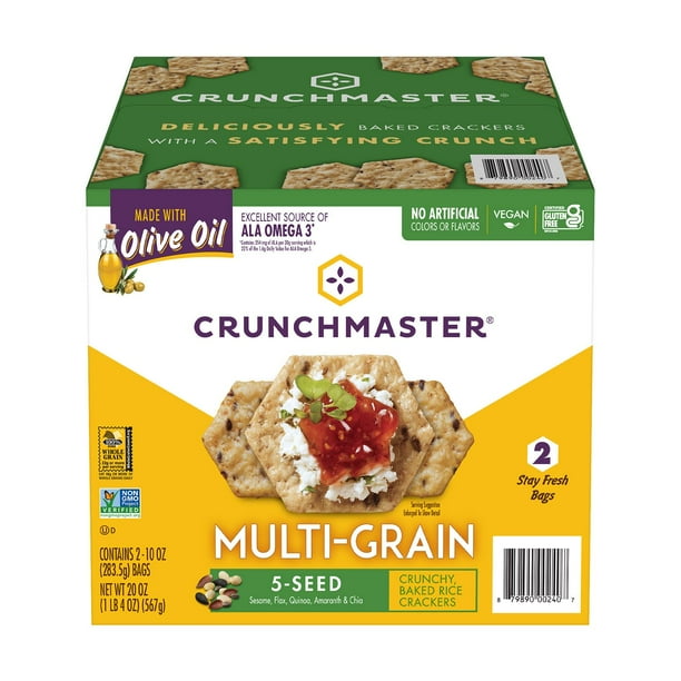 Mixed Seed Crispbreads, 190g,Individual Packs Of 4 Crackers Ensure