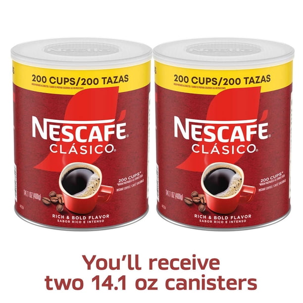 Nescafé Clasico Dark Roast Instant Coffee, 14.1 oz., 2 pk