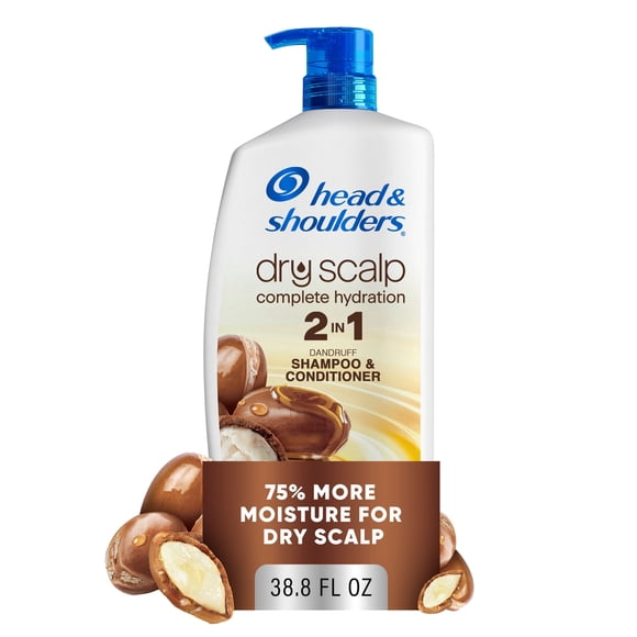 Head & Shoulders Anti-Dandruff Dry Scalp Care 2 - in - 1, Shampoo + Conditioner, Moisturizing Dry Scalp Relief,  38.8 fl. oz.