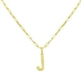 thumbnail image 1 of Initial Paperclip Chain Pendant Necklace in 14K Gold, 1 of 5
