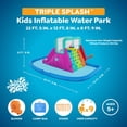 thumbnail image 2 of H2OGO! Triple Splash 8'9" Inflatable Water Park, 2 of 14