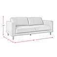 thumbnail image 9 of Society Den Hanson Leather Sofa, Assorted Colors, 9 of 9