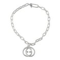 thumbnail image 2 of Gucci Trademark Paperclip Chain Charm Bracelet in Sterling Silver, 2 of 4