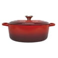 thumbnail image 2 of Le Creuset Signature Cast Iron Oval Dutch Oven, 2 of 4