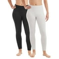 thumbnail image 1 of Member's Mark Women's 2 Pack French Terry Luxe Ankle Legging, 1 of 16