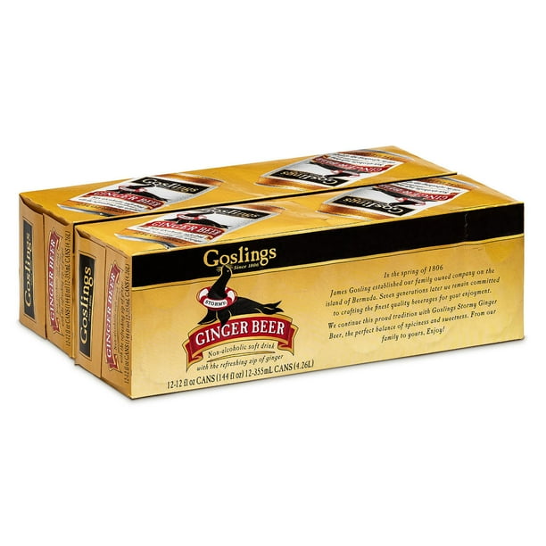 Goslings Non-Alcoholic Ginger Beer, 12 fl. oz. can, 24 pk