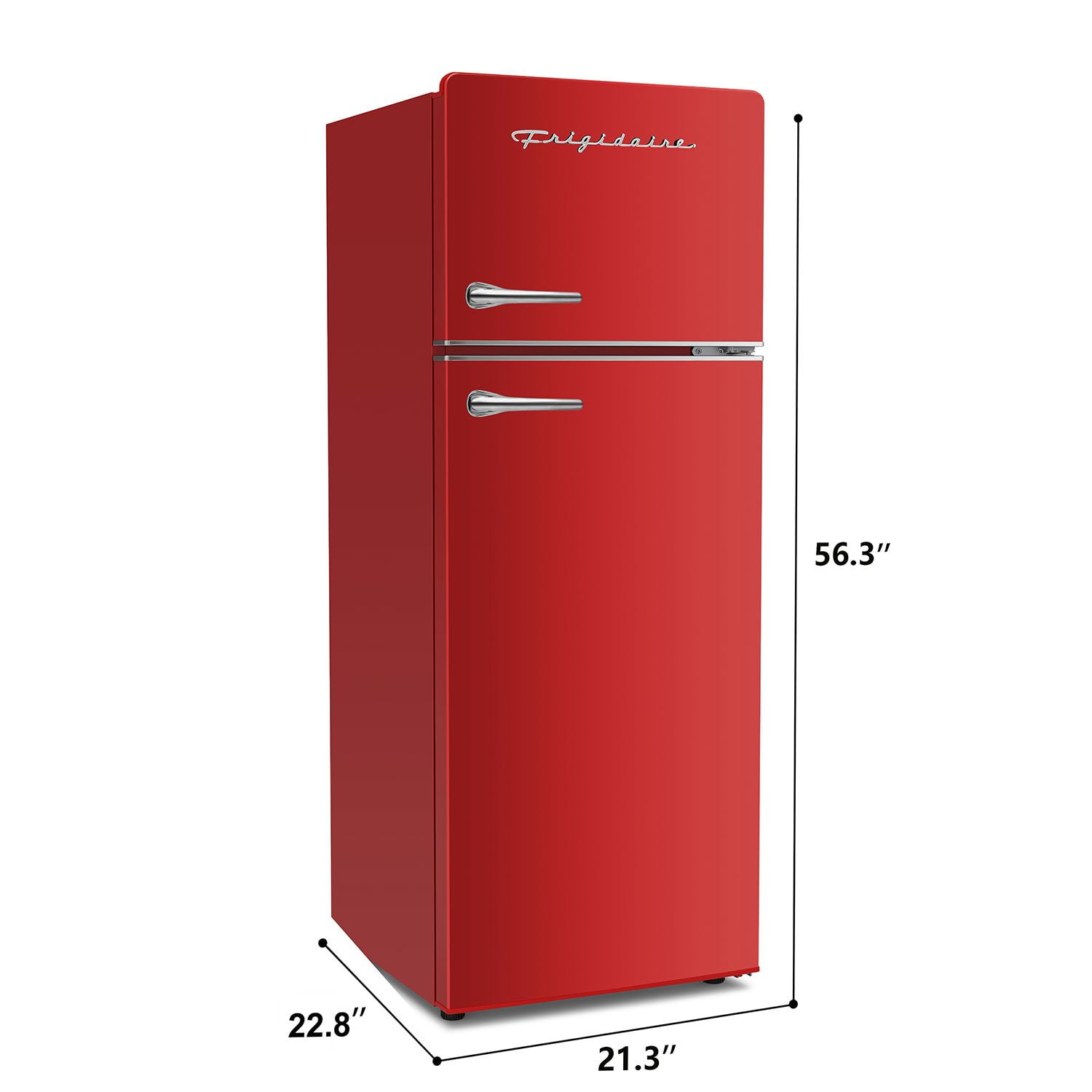 7ii2 冷蔵庫 Frigidaire 7.2 cu. ft. Retro Top Freezer Refrigerator in Red with