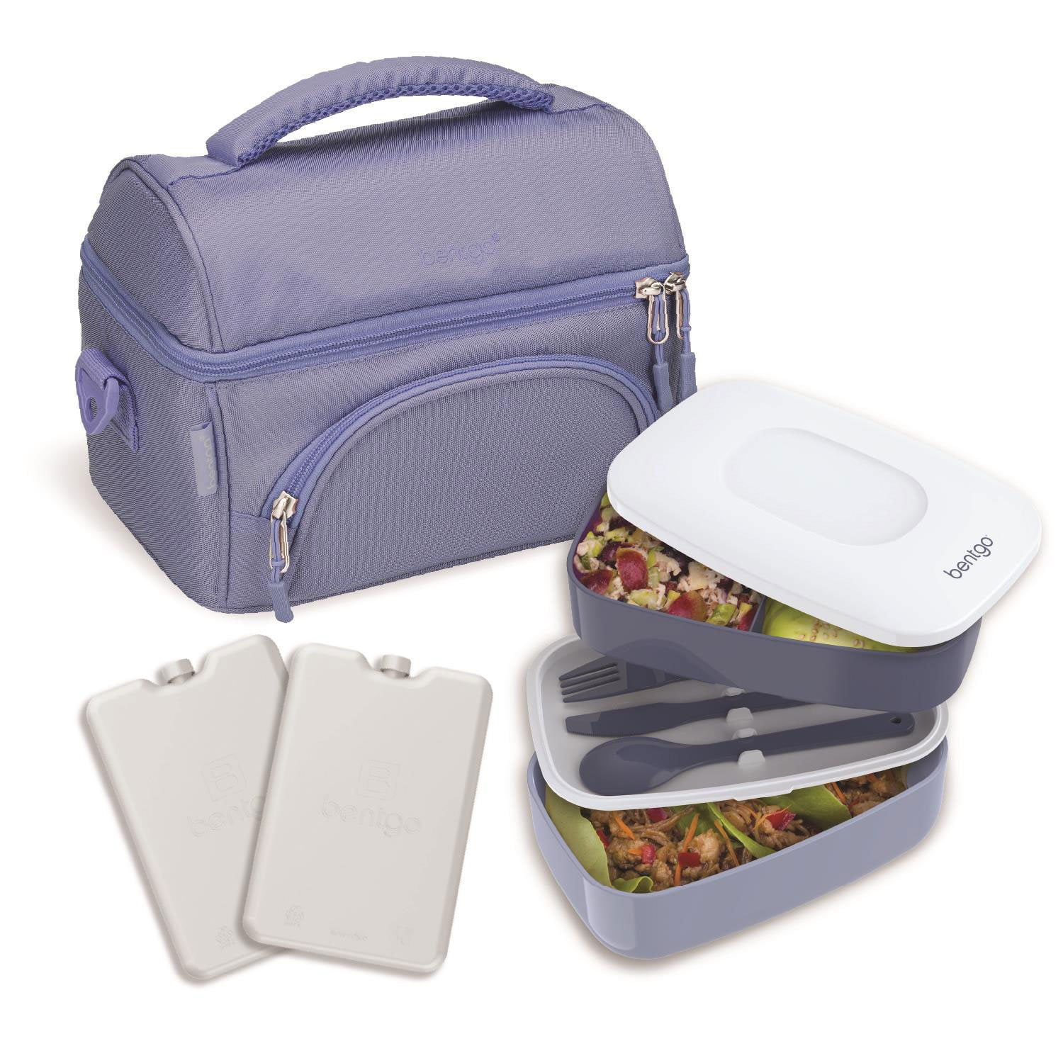 Bentgo 4-Piece Deluxe Set With Insulated Lunch Bag, Ice Packs