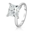 thumbnail image 3 of Lab Created Princess Cut Solitaire Diamond Ring, 3 of 8