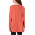 thumbnail image 2 of Hue Women's Long Sleeve Tunic T-Shirt, 2 of 7