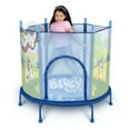 thumbnail image 2 of Bluey 4' Kids Trampoline with Soft Play Balls, 2 of 10