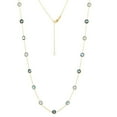 thumbnail image 1 of Multi Gemstone Station Necklace in 14K Gold, 1 of 6
