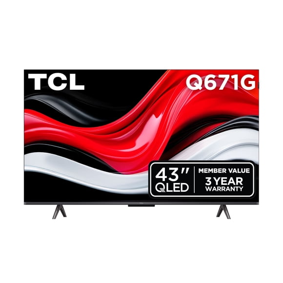 TCL 43" Q6 Series 4K UHD HDR QLED Smart TV with Google TV - 43Q671G