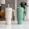 thumbnail image 1 of Reduce Cold1 50-oz. Soft Grip Tumbler With Handle & Straw, 2 pack, Assorted Colors, 1 of 8