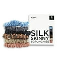 thumbnail image 1 of NIGHT Anti-Crease Silk Skinny Scrunchies, 6 ct., 1 of 7