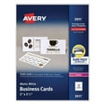 thumbnail image 1 of Avery Printable Microperforated Business Cards, Laser, 2 x 3.5, White, Uncoated, 2500/Box, 1 of 8