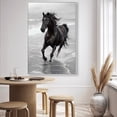 thumbnail image 3 of Graceful Horse Black and White Canvas Print by Oliver Gal Prints, 3 of 4