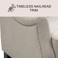 thumbnail image 3 of Calvin Fabric Pushback Reclining Armchair, 3 of 10