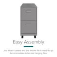 thumbnail image 6 of Hirsh 18" Deep 2-Drawer Mobile Letter Width Vertical File Cabinet, Choose Color, 6 of 10