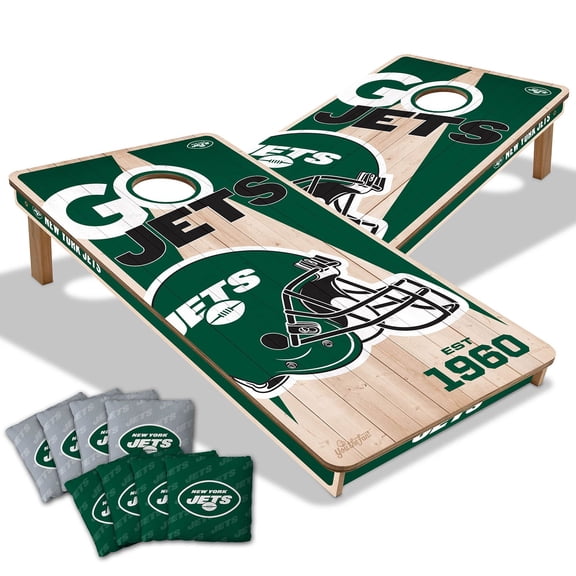 YouTheFan New York Jets 2'x4' Cornhole Board Set