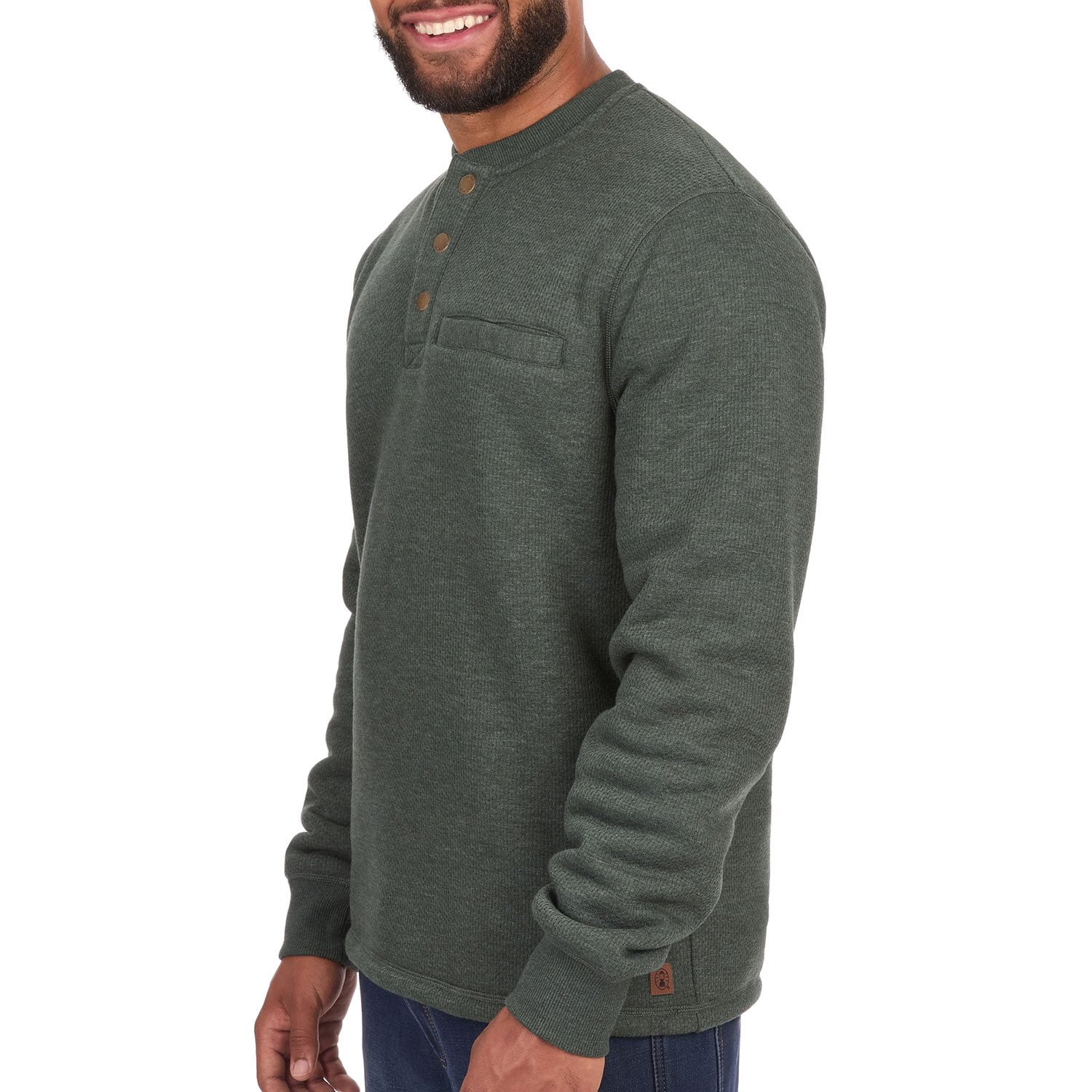 Chemise Homme Hiver Oxford Doublée polaire Col revers Manches longues
