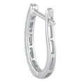 thumbnail image 2 of 0.23 CT. T.W. Diamond Hoop Earrings in 14K Gold, 2 of 6
