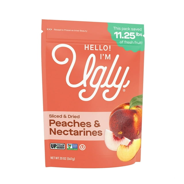Hello! I'm Ugly Sliced & Dried Peaches & Nectarines 20 oz.