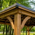 thumbnail image 5 of Backyard Discovery Barrington Cedar Gazebo with Powerport, Choose Size, 5 of 10