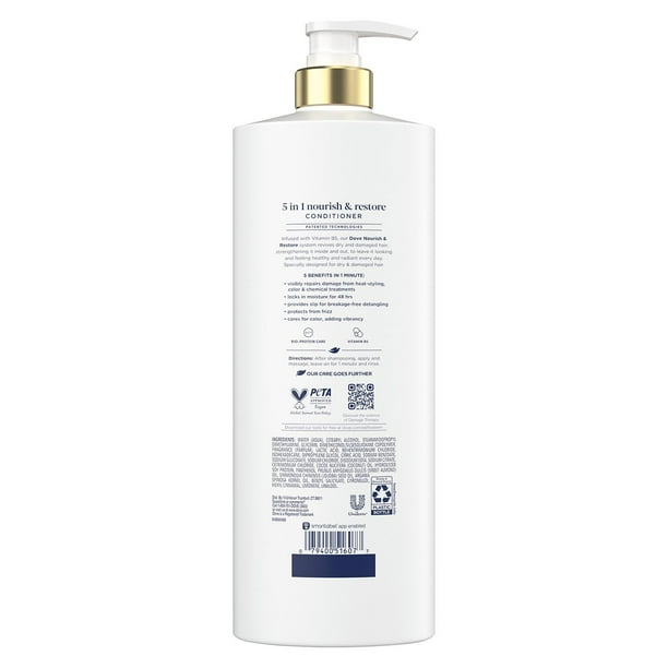 Dove Nourish & Restore 5-in-1 Conditioner, 33.8 fl. oz. - Samsclub.com