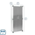 thumbnail image 3 of Seville Classics UltraHD Storage Cabinet, 30" W x 18" D x 72" H, 3 of 14