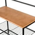 thumbnail image 4 of Honey-Can-Do Steel Entryway Hall Tree with Bench, Black, 4 of 7