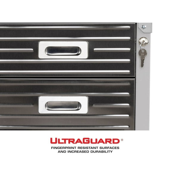 Seville Classics UltraHD 4-Drawer Rolling Cabinet, 28