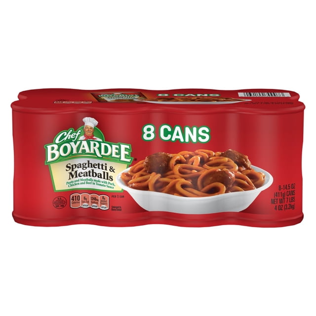 Chef Boyardee Spaghetti and Meatballs, 14.5 oz., 8 pk.