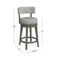 thumbnail image 4 of HH2 Home Lawton Wood Counter Height or Bar Height Swivel Stool, 4 of 13