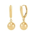thumbnail image 3 of Three Bead Pendant Necklace and Drop Earrings Set in 14K Gold, 3 of 12