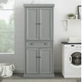 thumbnail image 5 of Crosley Furniture Seaside Coastal Pantry Storage Cabinet with Shelves, 5 of 19