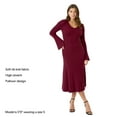 thumbnail image 5 of Edited by Hunter McGrady Women's Flare Midi Sweater Dress, 5 of 11