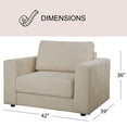 thumbnail image 4 of Elliot Stain-Resistant Oversized Armchair and Ottoman, Assorted Colors, 4 of 15