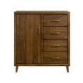 thumbnail image 4 of Zuma 4-Drawer or 5-Drawer Chest in Walnut, 4 of 11
