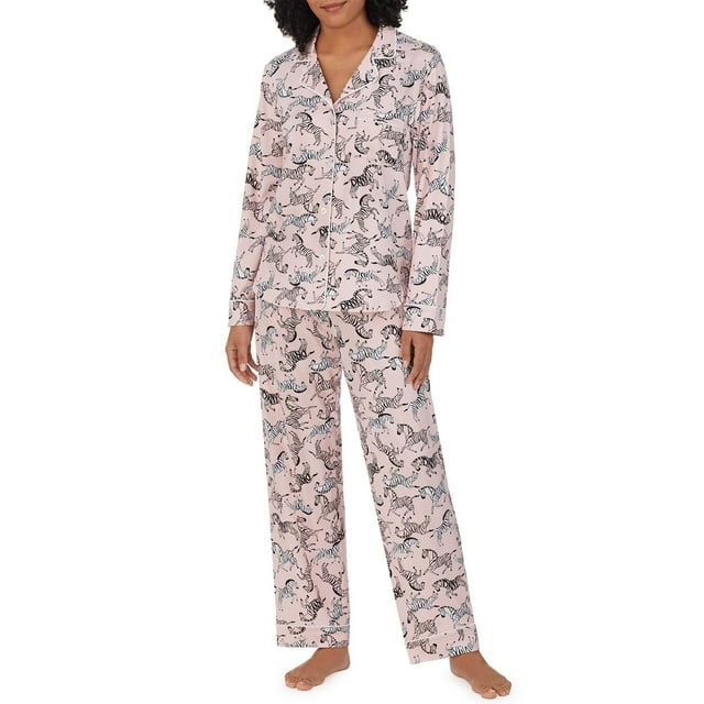DKNY Women's 2-Piece Notch Collar Pajama Set