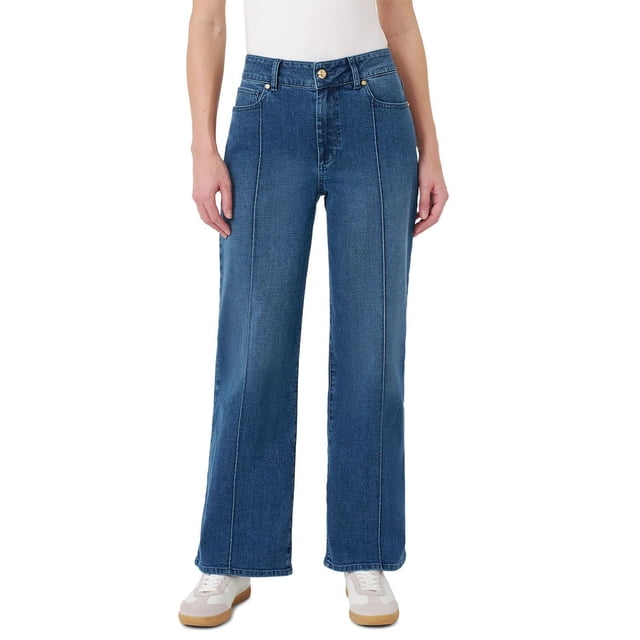 Sam Edelman Women's Pintuck Wide Leg Jean