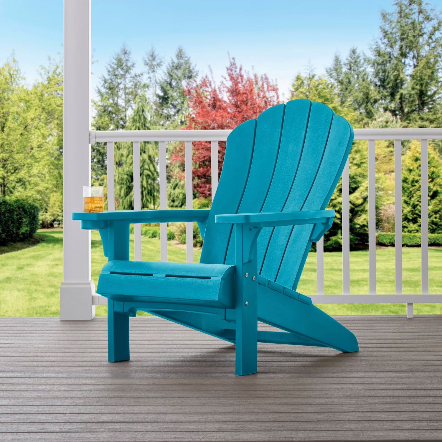 Keter Everest Adirondack Chair with Integrated Cupholder