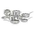 thumbnail image 1 of Cuisinart MultiClad Pro Triple Ply Stainless Cookware 12-Piece Set, 1 of 7