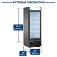 thumbnail image 3 of Maxx X-Series Merchandiser Refrigerator with Glass Door 23 cu. ft., 3 of 9