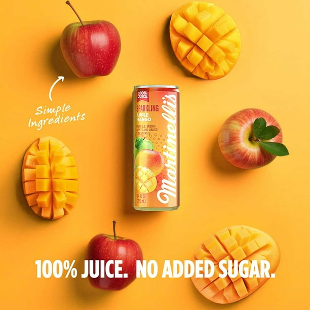 Martinelli's Sparkling Apple Mango Juice 8.4 fl. oz., 12 pk