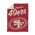 thumbnail image 1 of Logo Brands San Francisco 49ers Luxe Dreams Throw, 60" x 80", 1 of 6